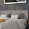 Flash Furniture King, Bedford Headboard, Gray Fabric HG-HB1704-K-LG-GG - alternate 1